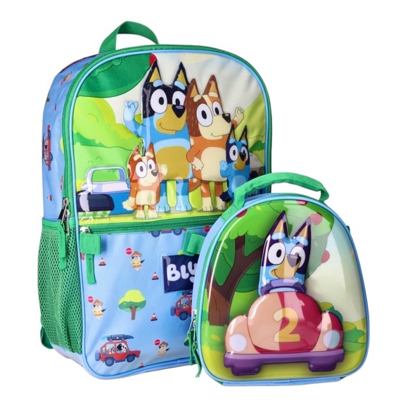 Bluey Backpack,  Lunch Bag Set - Picture 4 of 10